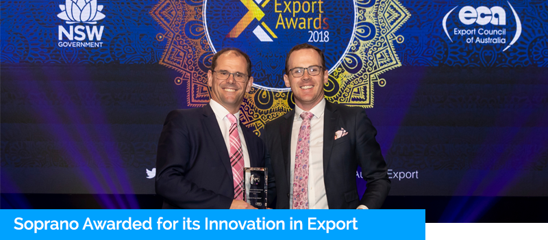 Soprano Awarded for Innovation in Export