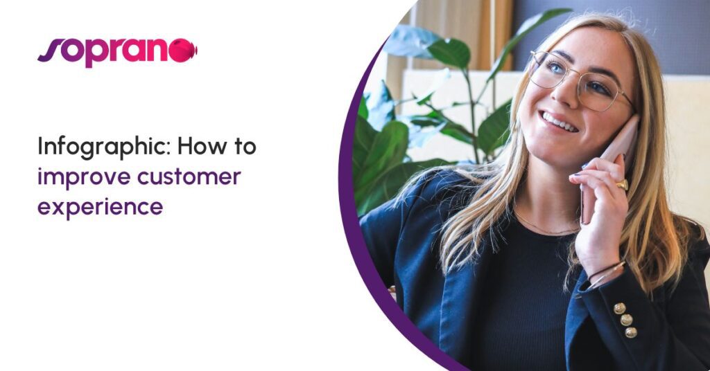 how to improve customer experience infographic
