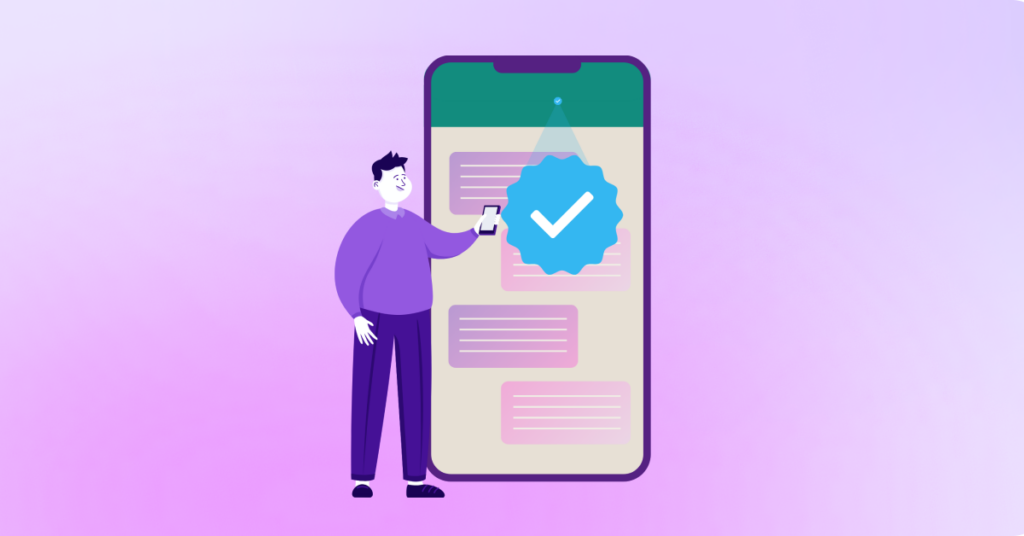 Blue Tick No Text