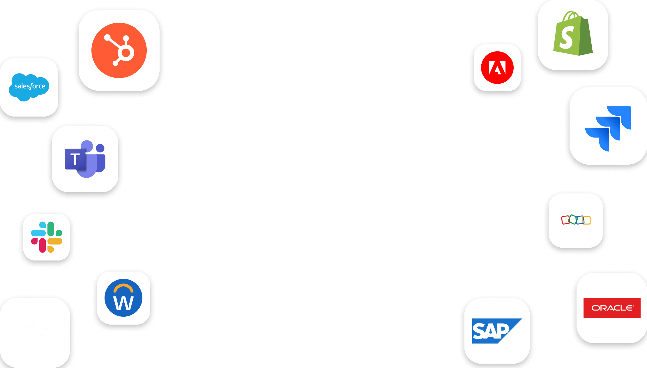 Logos of popular enterprise tools